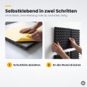 Basotect® Pyramidenschaumstoff schwarz, EcoBalanced Dark