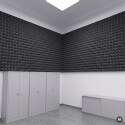 Basotect® Pyramidenschaumstoff schwarz, EcoBalanced Dark