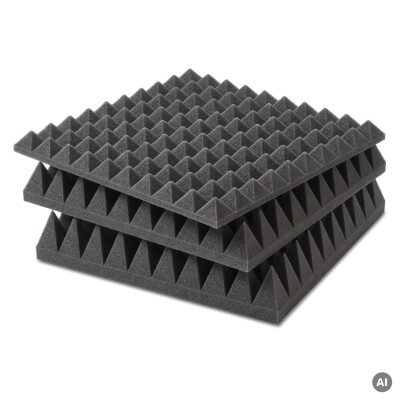 PU-Pyramidenschaumstoff anthrazit