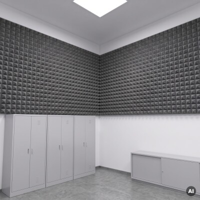 PU-Pyramidenschaumstoff anthrazit