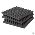 PU-Pyramidenschaumstoff anthrazit, flammhemmend