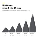 PU-Pyramidenschaumstoff anthrazit