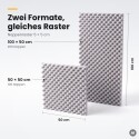 Basotect® Noppenschaumstoff lichtgrau, EcoBalanced G+