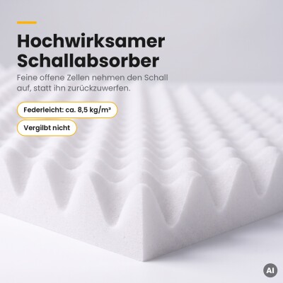 Basotect® Noppenschaumstoff weiß, EcoBalanced B