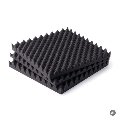 Basotect® Noppenschaumstoff schwarz, EcoBalanced Dark