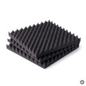 Basotect® Noppenschaumstoff schwarz, EcoBalanced Dark
