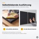 Basotect® Noppenschaumstoff schwarz, EcoBalanced Dark