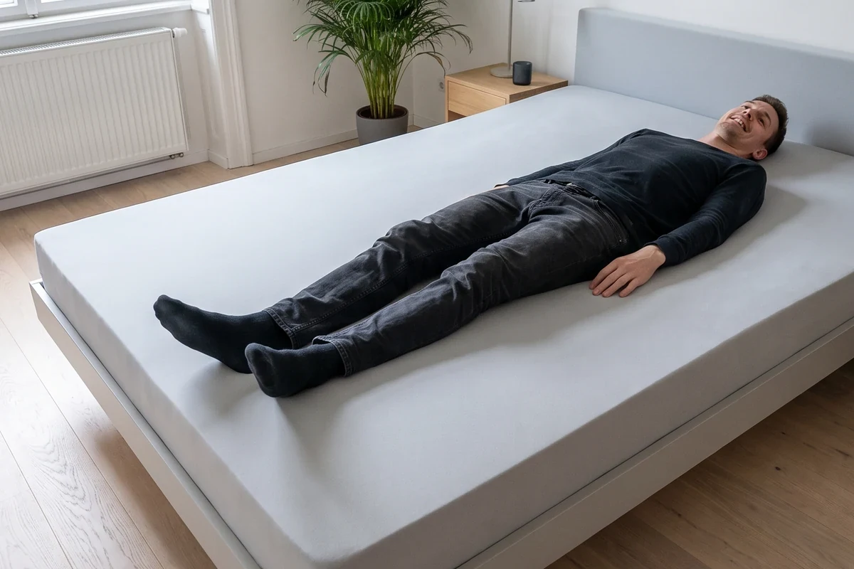Matratze wird auf ein individuelles Sondermaß zugeschnitten